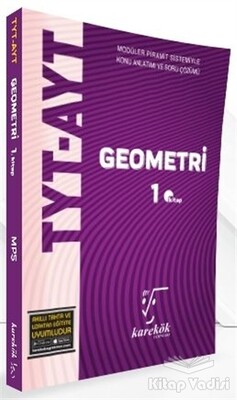 TYT-AYT Geometri 1. Kitap - Karekök Yayıncılık