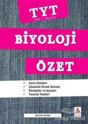 TYT Biyoloji Özet (YKS 1. Oturum) - Delta Kültür Yayınevi