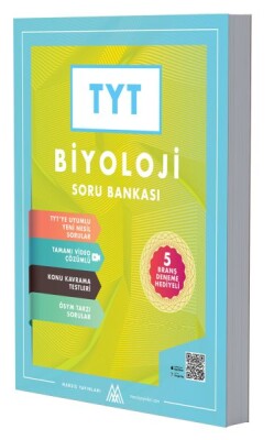 TYT Biyoloji Soru Bankası 5 Deneme Hediyeli-Video Çözümlü - Marsis Yayınları TYT
