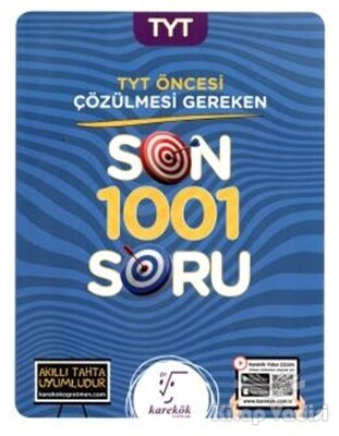 TYT Öncesi Çözülmesi Gereken Son 1001 Soru - Karekök Yayıncılık