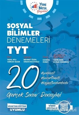 TYT Sosyal Bilimler 20 Deneme Sınavı - 1