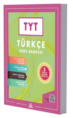 TYT Türkçe Soru Bankası 5 Deneme Hediyeli-Video Çözümlü - Marsis Yayınları TYT