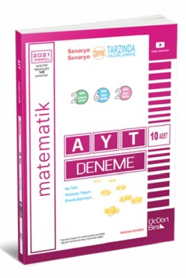 Üç Dört Beş 2021 AYT 10 lu Matematik Deneme - Üç Dört Beş Yayıncılık