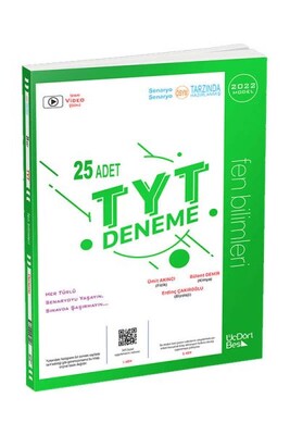 ÜçDörtBeş 2022 Model TYT 25 li Fen Bilimleri Deneme - Üç Dört Beş Yayıncılık