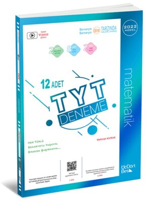 ÜçDörtBeş TYT Matematik 12 Deneme - Üç Dört Beş Yayıncılık