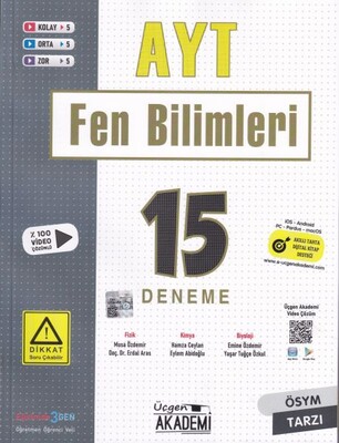 Üçgen Akademi AYT Fen Bilimleri 15 li Deneme Sınavı - Üçgen Akademi