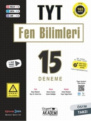 Üçgen Akademi TYT Fen Bilimleri 15 li Deneme Sınavı - Üçgen Akademi