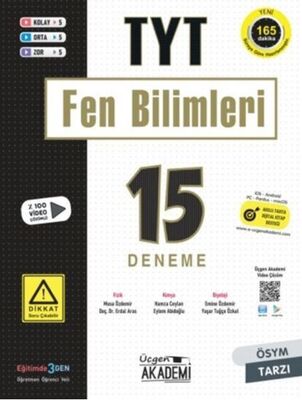 Üçgen Akademi TYT Fen Bilimleri 15 li Deneme Sınavı - 1