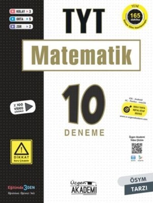 Üçgen Akademi TYT Matematik 10 lu Deneme Sınavı - Üçgen Akademi