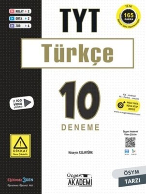 Üçgen Akademi TYT Türkçe 10 lu Deneme Sınavı - Üçgen Akademi