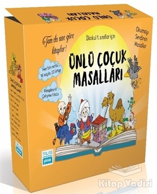 Ünlü Çocuk Masalları - İlkokul 1. Sınıflar İçin (20 Kitap Takım) - Talas Yayınları