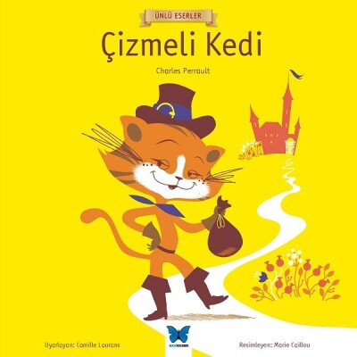 Ünlü Eserler - Çizmeli Kedi - Mavi Kelebek Yayınları