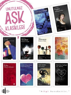 Unutulmaz Aşk Klasikleri Seti (10 Kitap Takım) - İlgi Kültür Sanat Yayınları
