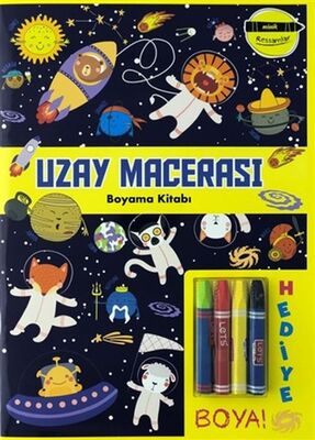 Uzay Macerası Boyama Kitabı - Minik Ressamlar - 1