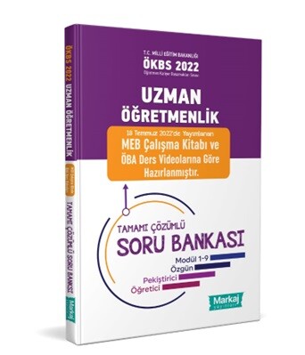 Uzman Öğretmenlik Tamamı Çözümlü Soru Bankası - Markaj Yayınları