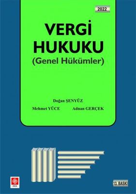 Vergi Hukuku - Genel Hükümler - 1