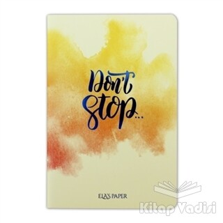 Watercolor Don’t Stop - Defter - 1