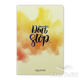 Watercolor Don’t Stop - Defter - 2