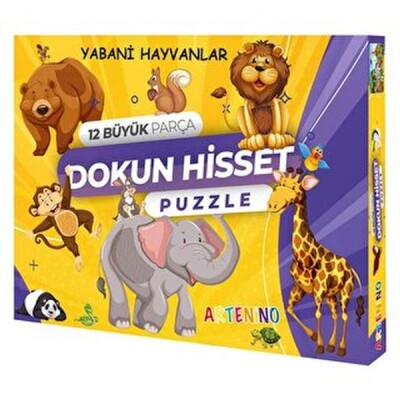 Yabani Hayvanlar - Dokun Ve Hisset Puzzle - Artenino Yayıncılık