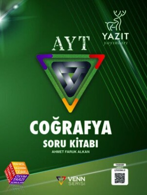 Yazıt AYT Coğrafya Venn Serisi Soru Kitabı - Yazıt Yayınları