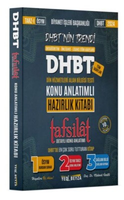 YediBeyza 2024 Dhbt Tafsilât Hazırlık Kitabı - Yedibeyza Yayınları