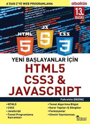 Yeni Başlayanlar İçin HTML5, CSS3 ve Javascript - Abaküs Yayınları