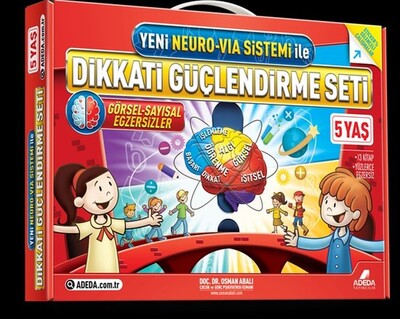 Yeni Neuro-Via Sistemi ile Dikkati Güçlendirme Seti 5 Yaş - Adeda Yayıncılık