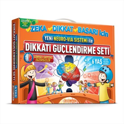 Yeni Neuro Vıa Sistemi ile Dikkati Güçlendirme Seti Görsel Sayısal Egzersizler 6 Yaş - Adeda Yayıncılık