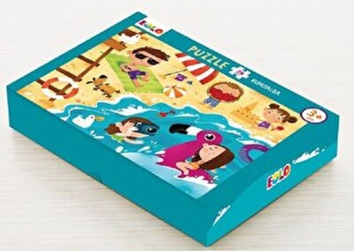 Yer Puzzle-24 Parça Puzzle - Kumsalda - EOLO Eğitici Oyuncak ve Kitap