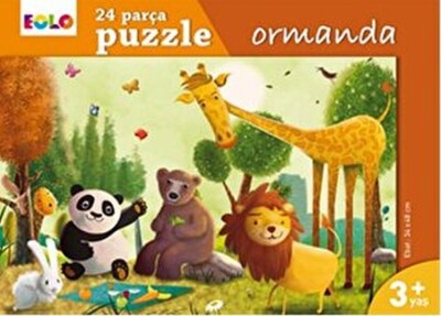 Yer Puzzle-24 Parça Puzzle - Ormanda - EOLO Eğitici Oyuncak ve Kitap