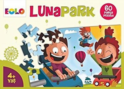 Yer Puzzle-60 Parça Puzzle - Lunapark - EOLO Eğitici Oyuncak ve Kitap