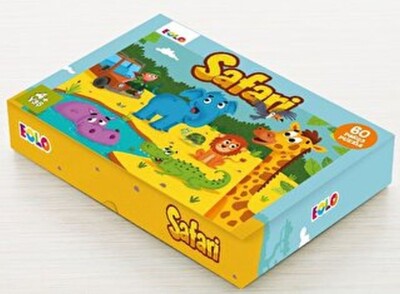 Yer Puzzle-60 Parça Puzzle - Safari - EOLO Eğitici Oyuncak ve Kitap