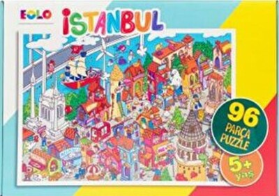 Yer Puzzle-96 Parça Puzzle - İstanbul - EOLO Eğitici Oyuncak ve Kitap