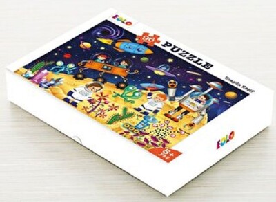 Yer Puzzle-96 Parça Puzzle - Uzayda Keşif - EOLO Eğitici Oyuncak ve Kitap