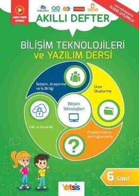 Yetsis Yayınları 6. Sınıf Bilişim Teknolojileri ve Yazılım Dersi Akıllı Defter - 1