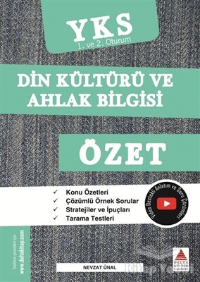 TYT-AYT (YKS 1. ve 2. Oturum) Din Kültürü ve Ahlak Bilgisi Özet - Delta Kültür Yayınevi