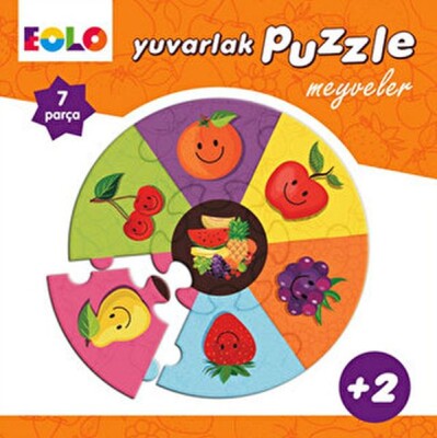 Yuvarlak Puzzle-Meyveler - EOLO Eğitici Oyuncak ve Kitap