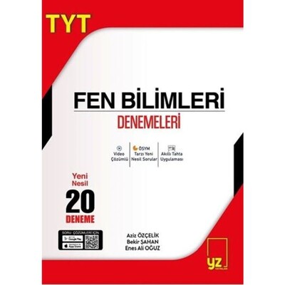 YZ Yayınları YKS TYT Fen Bilimleri 20 Deneme - YZ Yayınları