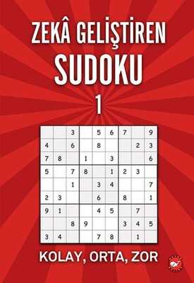 Zeka Geliştiren Sudoku 1 Kolay - Orta - Zor - Beyaz Balina Yayınları
