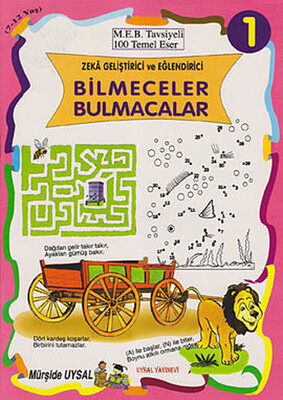 Zeka Geliştirici ve Eğlendirici Bilmeceler Bulmacalar (10 Kitap Takım) - Uysal Yayınevi