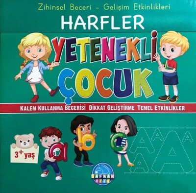 Zihinsel Beceri Gelişim Etkinlikleri Harfler Yetenekli Çocuk 3+ - Safkan Kids