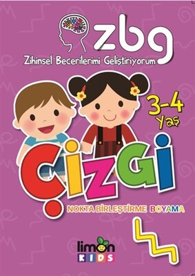 Zihinsel Becerilerimi Geliştiriyorum 3-4 Yaş Çizgi - LimonKIDS