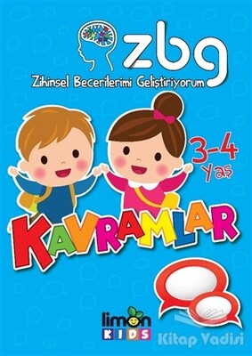 Zihinsel Becerilerimi Geliştiriyorum 3-4 Yaş Kavramlar - limonKIDS