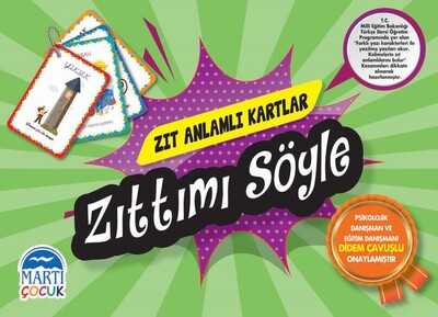 Zıt Anlamlı Kartlar - Zıttımı Söyle - Martı Yayınları