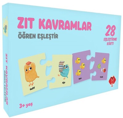 Zıt Kavramlar - Öğren Eşleştir (3+ Yaş) - Mikado Yayınları